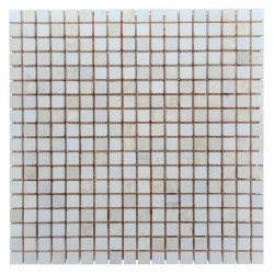 Мраморная мозаика Beige Mix 15x15x6 мм МКР-4СН Матовая | Негалтованная