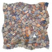 Хаотична мозаїка мармур Bidasar Brown 6 мм МКР-ХСВ Матова | Галтована