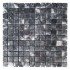Мраморная мозаика Black 23x23x6 мм МКР-2СН Матовая | Негалтованная