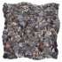 Хаотичная мраморная мозаика Emperador Dark 6 мм МКР-ХСВ Матовая | Галтованная