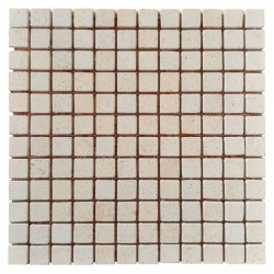 Плитка мозаика песчаник SandStone Cream 23x23x6 мм МКР-2СВ Матовая | Галтованная