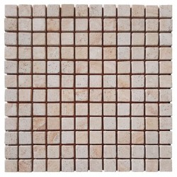 Плитка мозаика песчаник SandStone Gold 23x23x6 мм МКР-2СВ Матовая | Галтованная